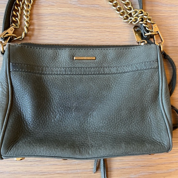 Rebecca Minkoff - Mini M.A.C. - Olive Suede with Gold Hardware - Picture 6 of 8